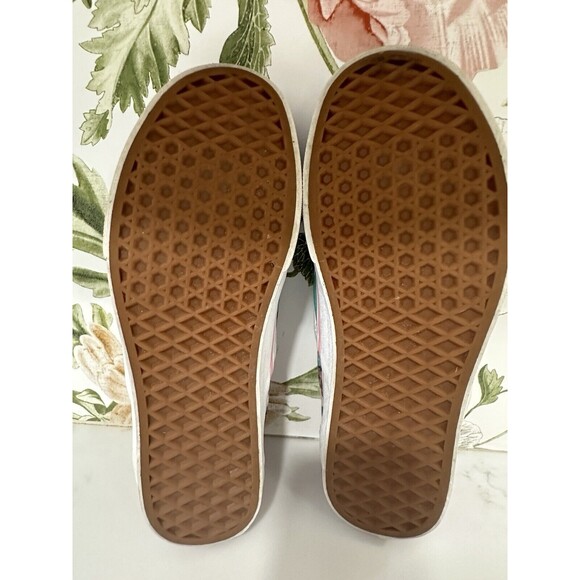 VANS Off The Wall Custom 'Future POS' Floral Colorful Unique Women Size 9 Slides - Picture 7 of 7